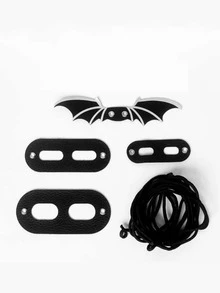 5 piezas lagartija arnés & Correa Set para reptil para exterior - Negro - Ver 2