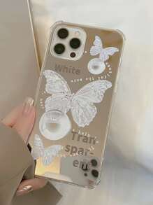 蝴蝶樣式鏡面手機殼 - 彩色 - 查看 3
