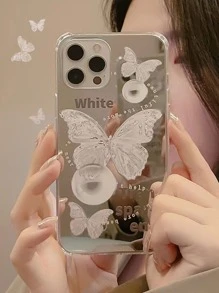 蝴蝶樣式鏡面手機殼 - 彩色 - 查看 5