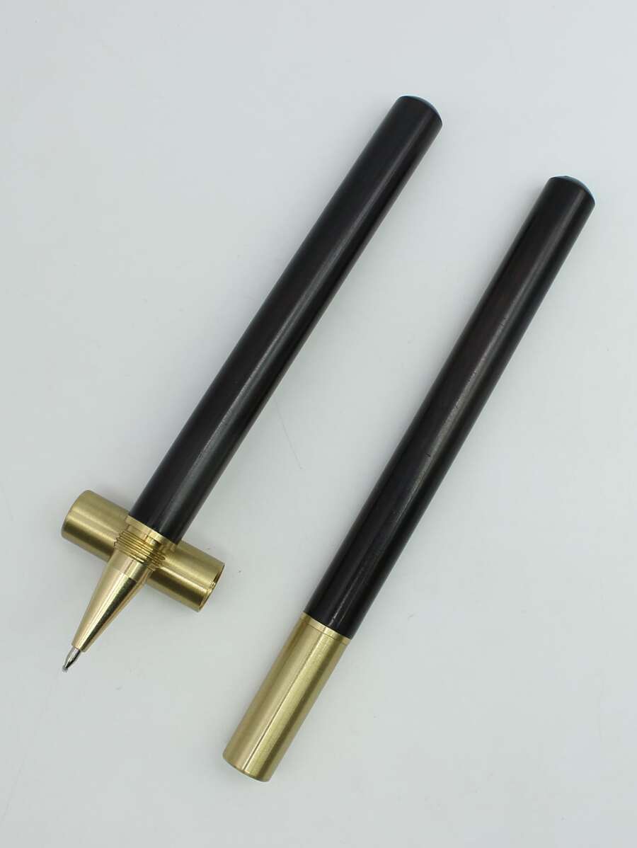 1支素色圓珠筆學生用簡單便攜書寫筆兒童 - 黑色 - 查看 1