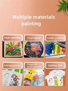 Paile colour 12 色丙烯画马克笔，适合成人艺术爱好者和学生。办公和学习学校用品 - 彩色 - 查看 7