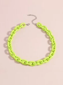 Chuỗi vòng cổ tối giản - màu xanh lá - Xem 2