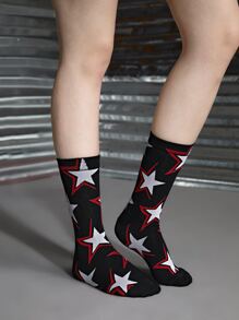 ROMWE Grunge Punk 5pairs Skull Pattern Women Socks - Multicolor - View 2