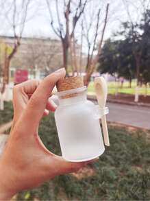 1 lọ 100G rỗng, lọ đựng muối tắm tròn bằng nhựa dày, lọ đựng bột, lọ đựng có nút bần và thìa, phòng khách, phòng ngủ, phòng tắm, đồ trang trí nhà cửa, đồ dùng du lịch, đám cưới, tiệc tùng, sinh nhật, quà tặng cho nam giới, bố mẹ, bạn bè, năm mới, phụ kiện, quà tặng vui nhộn - Trong sáng - Xem 1