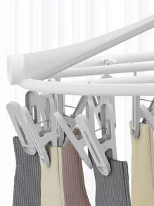 1 pieza plegable Tendedero de ropa con nórdico de plástico Ropa interior Estante secado para doméstico - Multicolor - Ver 6