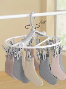 1 pieza plegable Tendedero de ropa con nórdico de plástico Ropa interior Estante secado para doméstico - Multicolor - Ver 7