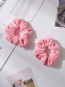 3 chiếc Scrunchie dành cho nữ cho cuộc sống hàng ngày - Hồng - Xem 3