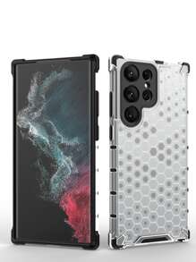 Ốp điện thoại chống rơi bằng nhựa PC trong suốt họa tiết tổ ong, phiên bản quốc tế, không phải phiên bản nội địa. - Nhiều màu - Xem 2