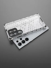 Ốp điện thoại chống rơi bằng nhựa PC trong suốt họa tiết tổ ong, phiên bản quốc tế, không phải phiên bản nội địa. - Nhiều màu - Xem 4