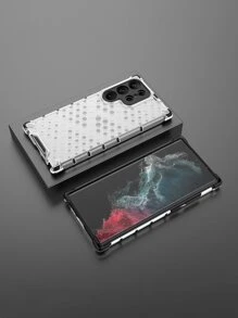 Ốp điện thoại chống rơi bằng nhựa PC trong suốt họa tiết tổ ong, phiên bản quốc tế, không phải phiên bản nội địa. - Nhiều màu - Xem 5