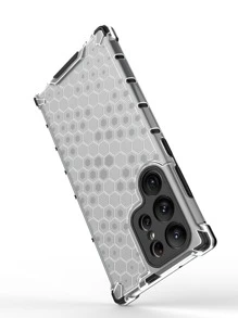 Ốp điện thoại chống rơi bằng nhựa PC trong suốt họa tiết tổ ong, phiên bản quốc tế, không phải phiên bản nội địa. - Nhiều màu - Xem 8