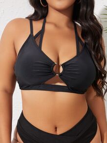 Swim Lushoire 大碼環鏈掛脖比基尼上衣