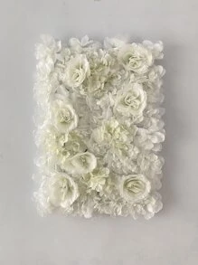 1入組無紡布60*40人造玫瑰裝飾多用途人造花適合家庭派對婚禮裝飾 - 白色 - 查看 1