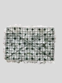 1入組無紡布60*40人造玫瑰裝飾多用途人造花適合家庭派對婚禮裝飾 - 白色 - 查看 2