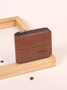 Business Coin Purse With Card Holder & Metal Flake Pouch For Men Wallet Mini Wallet Purse Wallet Men Wallet Leather Small Wallet Wallet - Brown - View 1