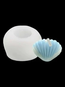 1pc Silicone Mold, Modern Shell Design Silicone Mould For Home DIY - White - View 4