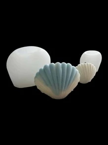 1pc Silicone Mold, Modern Shell Design Silicone Mould For Home DIY - White - View 3
