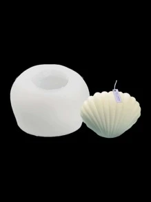 1pc Silicone Mold, Modern Shell Design Silicone Mould For Home DIY - White - View 5
