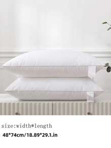 1 Bộ Chăn Ga Gối Màu Trắng, Tối Giản Polyester Mền Chi Tiết Gối Ngủ Cho Giường - trắng - Xem 2