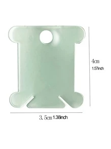 30入組隨機色塑膠十字繡纏繞板,簡約風素色塑膠線收納支架適用於縫紉 - 彩色 - 查看 2