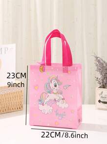 4入組獨角獸樣式禮品袋 - 彩色 - 查看 5