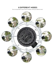 5入組澆水噴槍套裝 - 黑色 - 查看 6