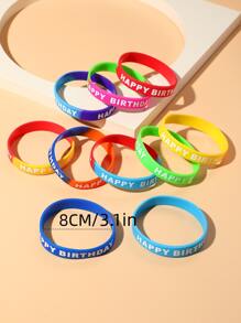 5入組鍵盤腕帶和徽章,用於生日派對裝飾,隨機顏色 - 彩色 - 查看 3