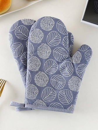 1pc/2pcs Heat Resistant Microwave Oven Gloves, High Temperature Kitchen Baking Gloves