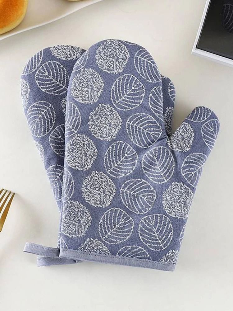 1pc/2pcs Heat Resistant Microwave Oven Gloves, High Temperature Kitchen Baking Gloves