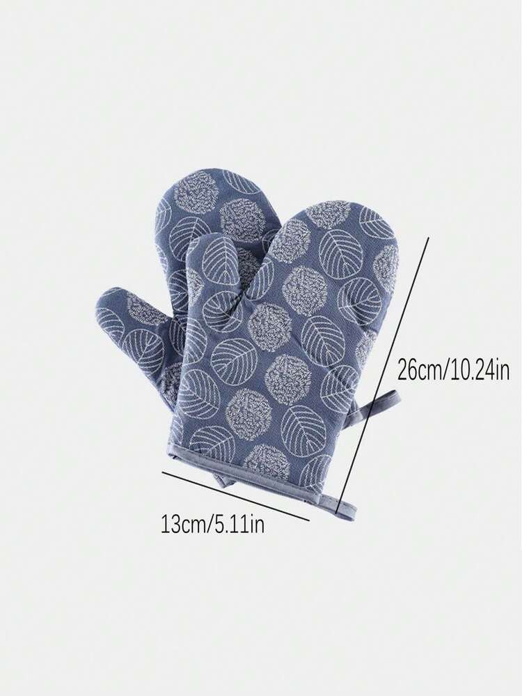 1pc/2pcs Heat Resistant Microwave Oven Gloves, High Temperature Kitchen Baking Gloves