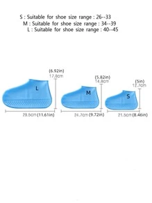 1pair Waterproof Random Color Rain Boots Cover