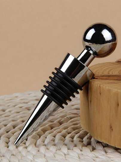 1入組合金紅酒塞