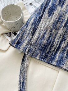 Tie Dye Pattern Shoulder Tote Bag - Multicolor - View 6