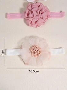 4pcs Baby Flower Decor Hair Band - Multicolor - View 7