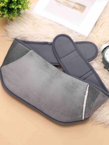 3 piezas/set bolsa de agua caliente con calentador de cinturón y cubierta, juego moderno de calentador de manos de poliéster para el hogar - Gris - Ver 2