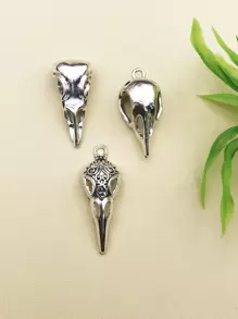 5pcs/set Alloy Bird Skeleton DIY Pendant