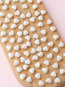 100pcs Heart Shaped DIY Bead