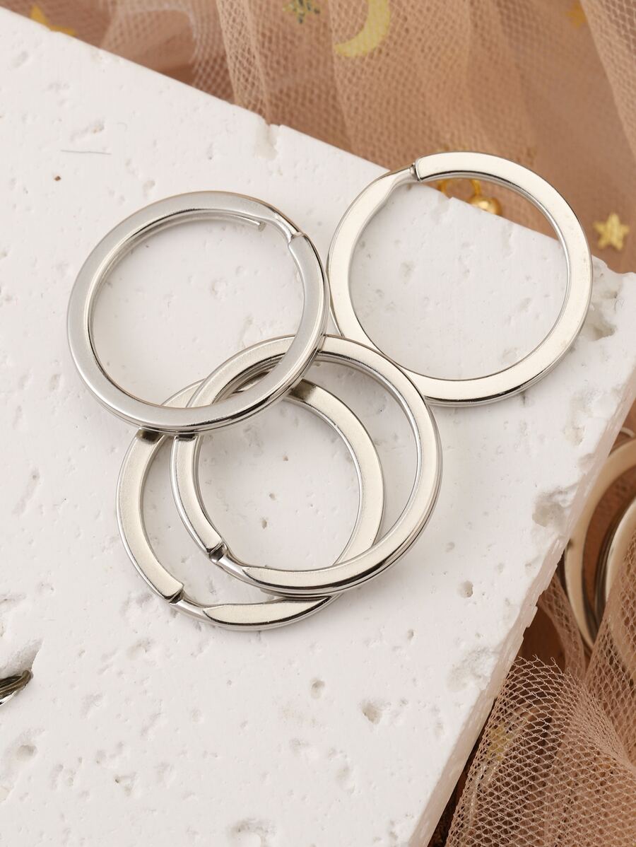 20入組圓形DIY首飾配件 - 銀色 - 查看 1