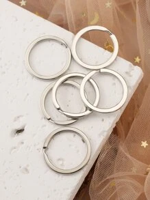 20入組圓形DIY首飾配件 - 銀色 - 查看 2