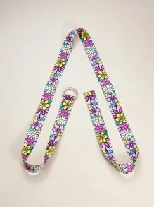 Floral Print Yoga Band - Multicolor - View 1