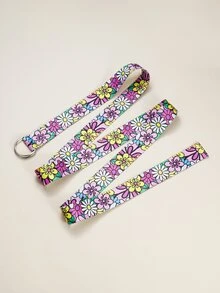 Floral Print Yoga Band - Multicolor - View 3