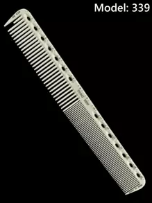 Cutting Comb, 1pc Double-Ended Salon Hairdressing Comb With Scale, Hairdressing Comb For All Types Hair, Heat Resistant Barber Comb, Hair Brush For Women Men - Beige - View 1