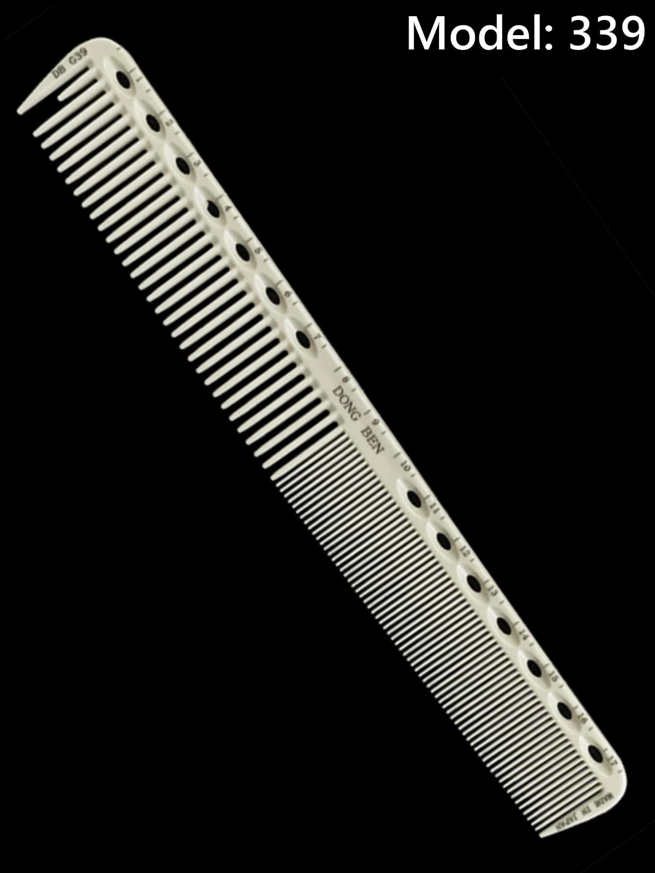 Cutting Comb, 1pc Double-Ended Salon Hairdressing Comb With Scale, Hairdressing Comb For All Types Hair, Heat Resistant Barber Comb, Hair Brush For Women Men - Beige - View 1