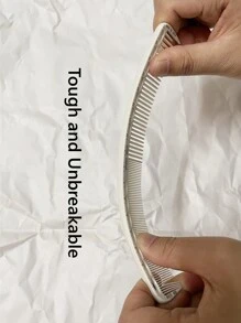 Cutting Comb, 1pc Double-Ended Salon Hairdressing Comb With Scale, Hairdressing Comb For All Types Hair, Heat Resistant Barber Comb, Hair Brush For Women Men - Beige - View 4