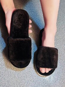 Dép đi trong Nhà dành Nữ - màu đen - Xem 1