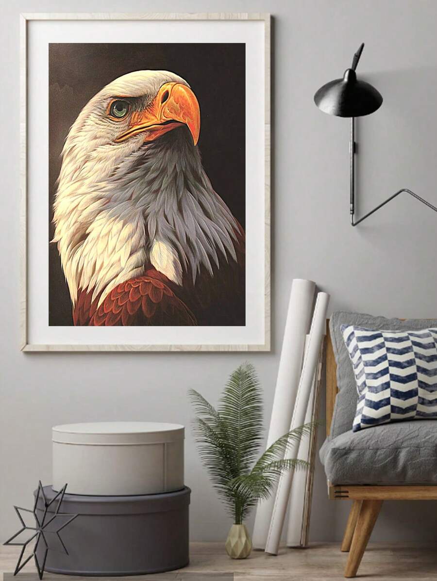 1 Bộ Hoa Văn Đại Bàng Tự Làm Kim Cương Có Khung Tranh, Hiện Đại PMMA Tự Làm Tranh Gắn Đá Cho Trang Trí Nhà - Nhiều màu - Xem 1