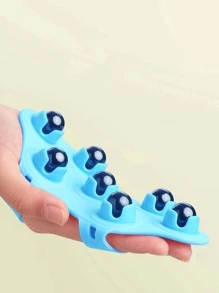 1pc Handheld 7-Bead Fitness Massage Tool - Blue - View 4