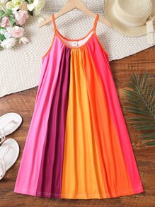 SHEIN Đầm Gái Khối Màu Giải trí - Nhiều màu - Xem 1