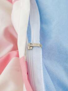 3件套粉白格子被套，不含被芯 - 彩色 - 查看 9