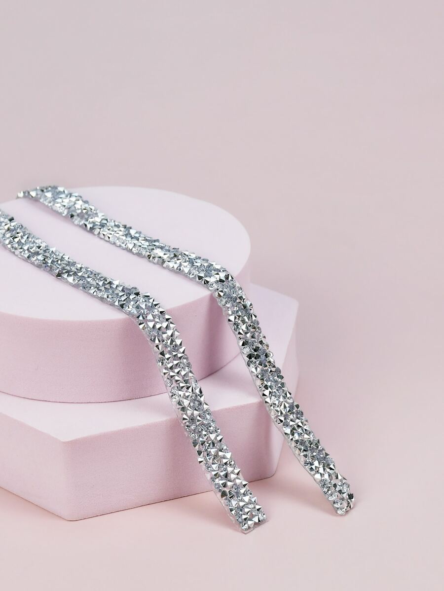 1卷派對水鑽絲帶 - 銀色 - 查看 1